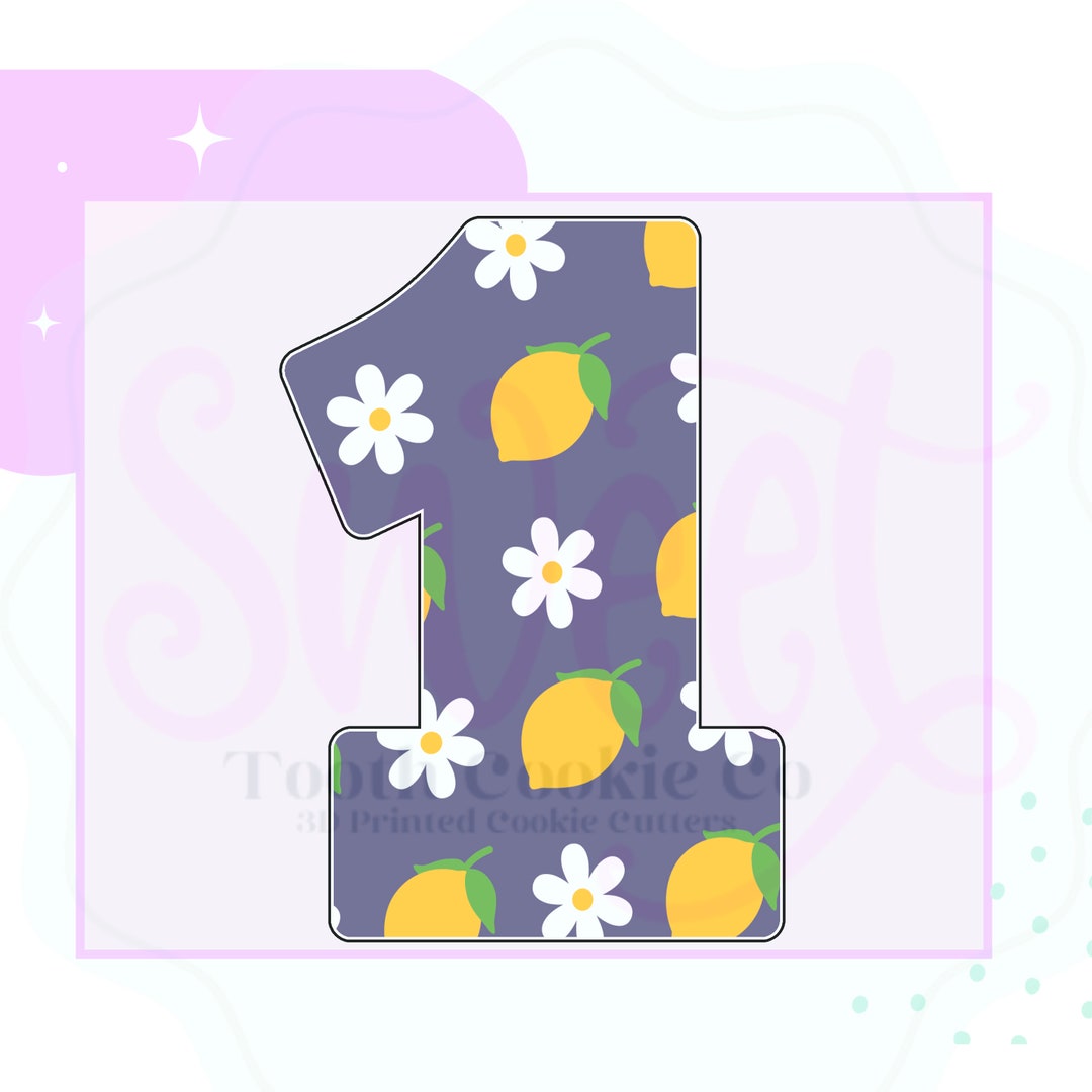 Number 1 Cookie Cutter. Number One Cookie Cutter. First Birthday Cookie
