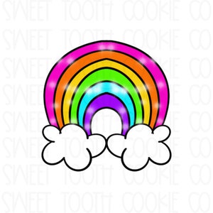Rainbow With Clouds Cookie Cutter. Rainbow Cookie Cutter. Spring Cookie Cutter. Unicorn Cookie Cutter. Fondant Tool