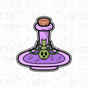 Magic Potion Cookie Cutter. Potion Bottle Cookie Cutter. Spooky Potion Cookie Cutter. Witches Potion Cookie Cutter. Fondant Cutter.