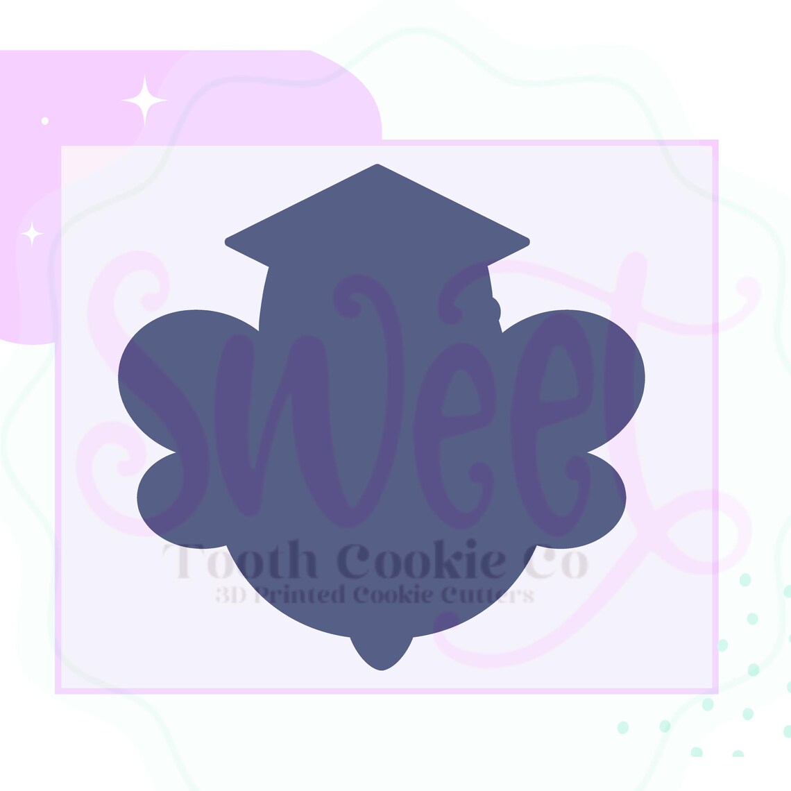 Graduation Bee Cookie Cutter. Graduation Cap Cookie Cutter. Grad Cookie ...