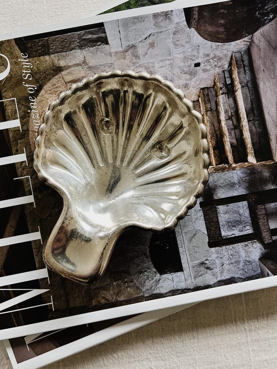 Vintage Silver-Plated Shell Dish - image 11