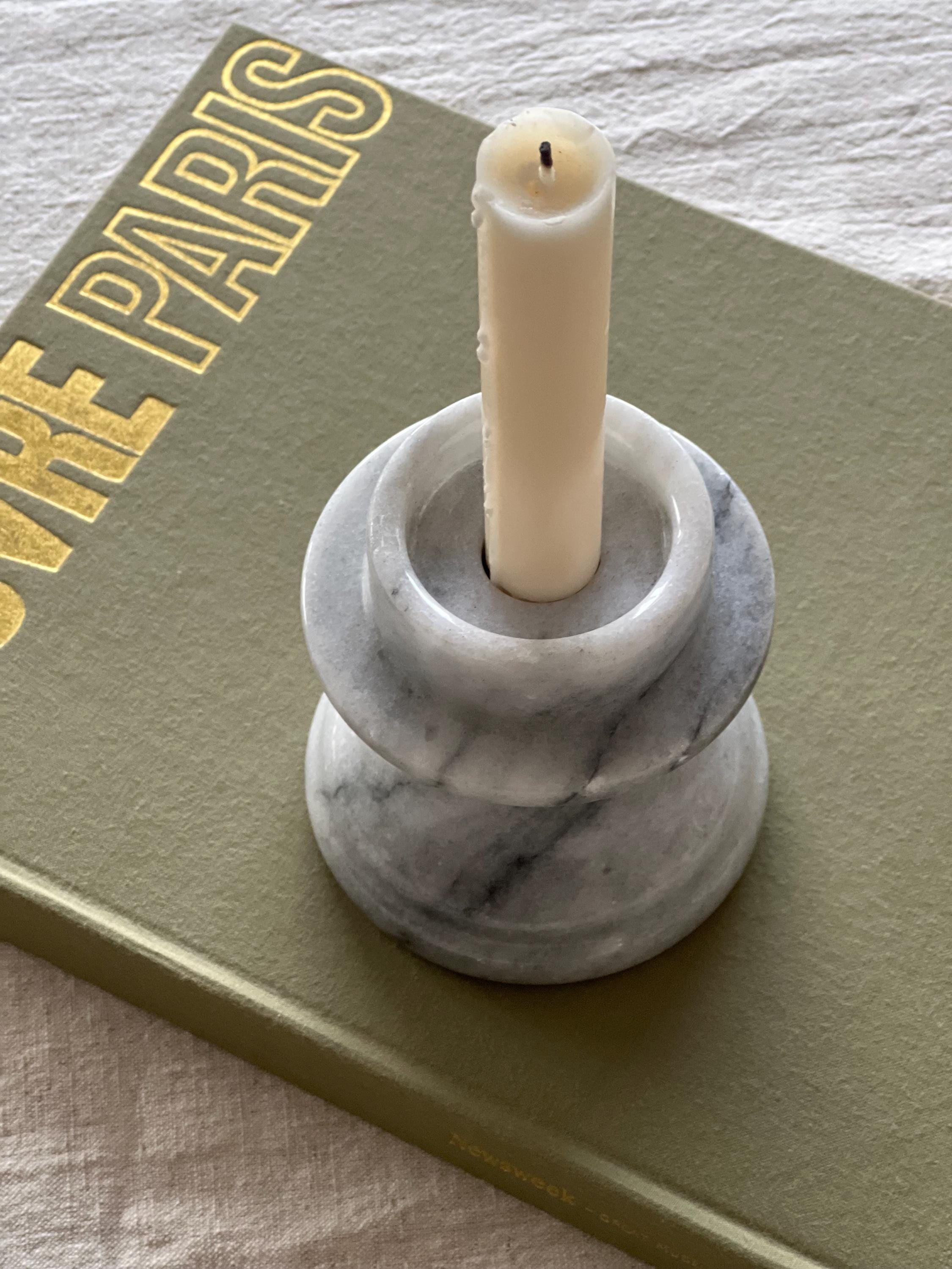 ヴィンテージ大理石キャンドルスタンド - Etsy 日本