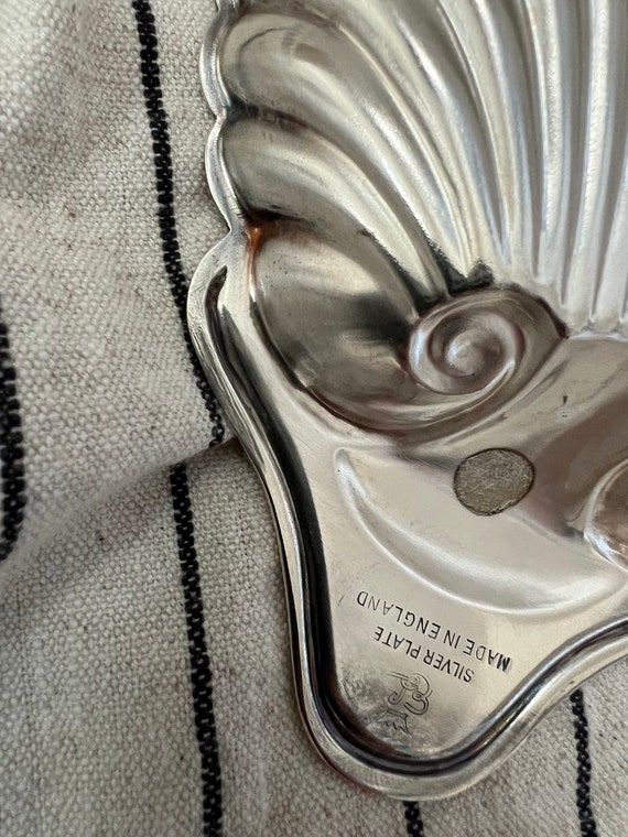 Vintage Silver Shell Dish - image 4