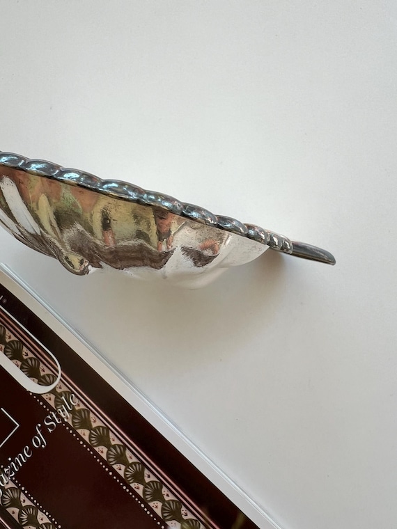 Vintage Silver-Plated Shell Dish - image 6