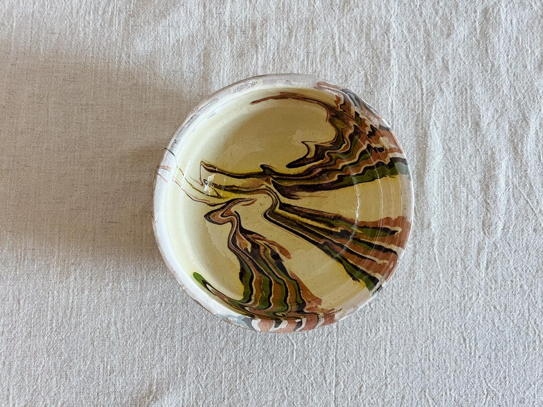 Vintage Hand Thrown Studio Pottery Drip Glaze Bowl - Etsy