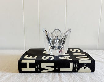 Vintage Orrefors Crystal Tulip Candle Holder