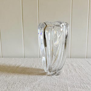Orrefors Wasserfall Vase aus Kristallglas