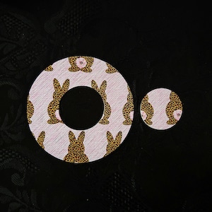 SEASONAL &#39;Cheetah Bunnies&#39; Easter Freestyle Libre 2 Patch