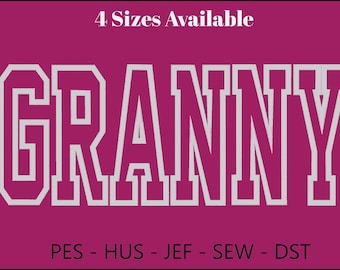Granny Applique Embroidery File