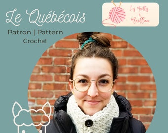 Patron crochet Le Québécois col en alpaga | Pattern The Québécois alpaca yarn cowl