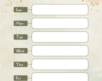 Weekly Planner DOWNLOAD