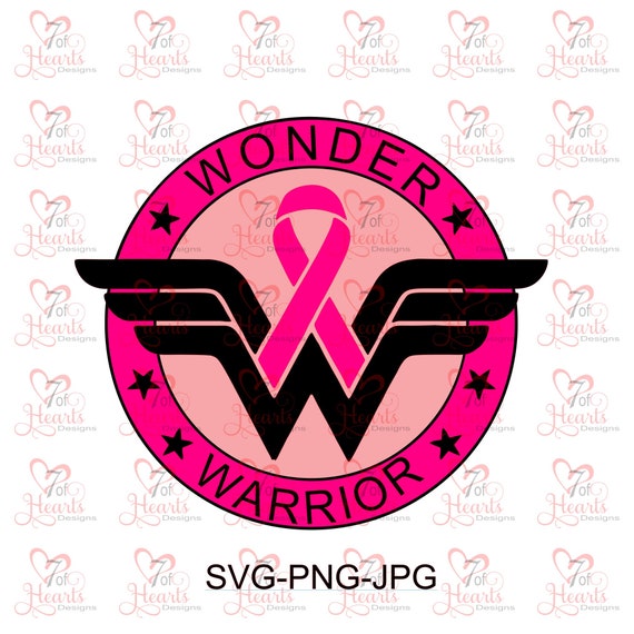 Download Pink ribbon svg // wonder woman svg // breast cancer ...