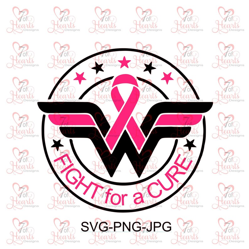 Download Pink ribbon svg // wonder woman svg // breast cancer ...