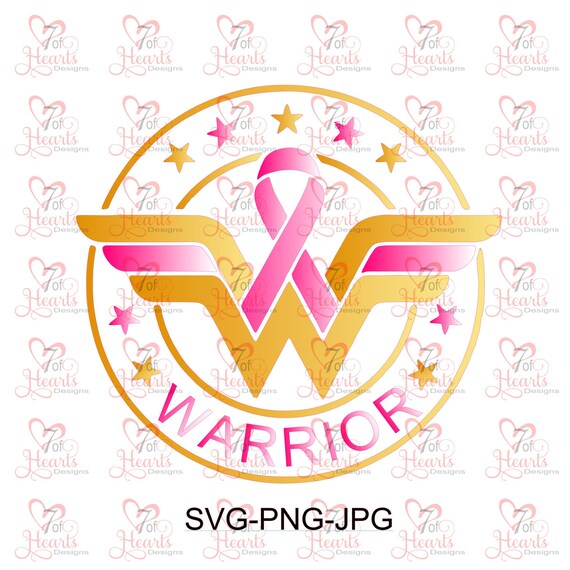 Download Pink Ribbon Svg Wonder Woman Svg Breast Cancer Wonder Etsy