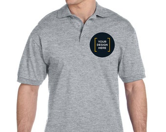 Personalized Text Golf Polo Embroidered Custom Text Performance Your Text Golf Custom Golf Shirt Business Logo