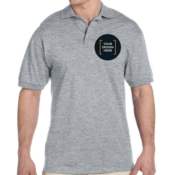 Personalized Text Golf Polo Embroidered Custom Text Performance Your Text Golf Custom Golf Shirt Business Logo