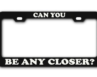 Prayer Changes Things Black Metal License Plate Frame Tag Holder