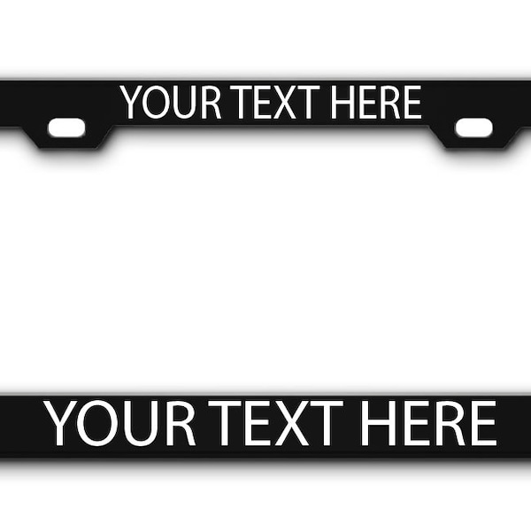 Customized Heavy Duty License Plate Frame Laser Engraved Stainless Steel Custom License Metal