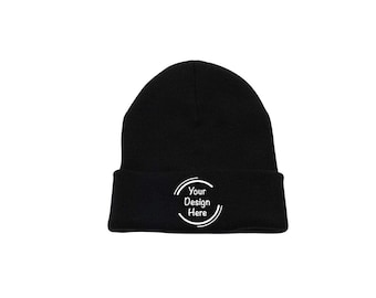 Any Color Any Text  Snow protect Customize Your Beanie Personalized with Your Own Text Embroidered