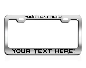 Personalized Stainless Steel License Plate Frame: Custom Car Accessory