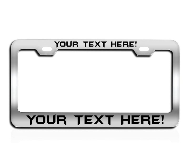 Automotive Car Truck SUV Customize Personalized License Plate Frame Metal Aluminum Heavy Duty Exterior Acessory