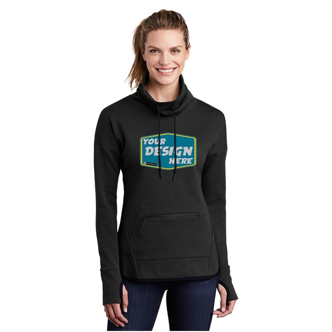 SPORT-TEK Custom Ladies Triumph Cowl Neck Pullover Adult Pullovers