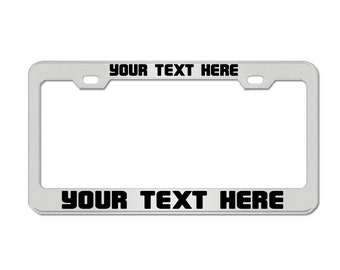 Custom Engraved Stainless Steel License Plate Frame