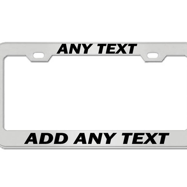Custom License Plate Border Etsy