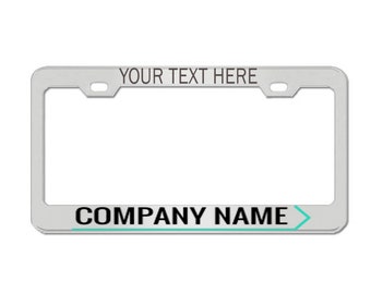Customizable Stainless Steel License Plate Frame: Personalized Text