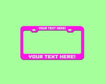 Aluminum Custom Made High Quality Personalized License Plate Frame Tag Cover