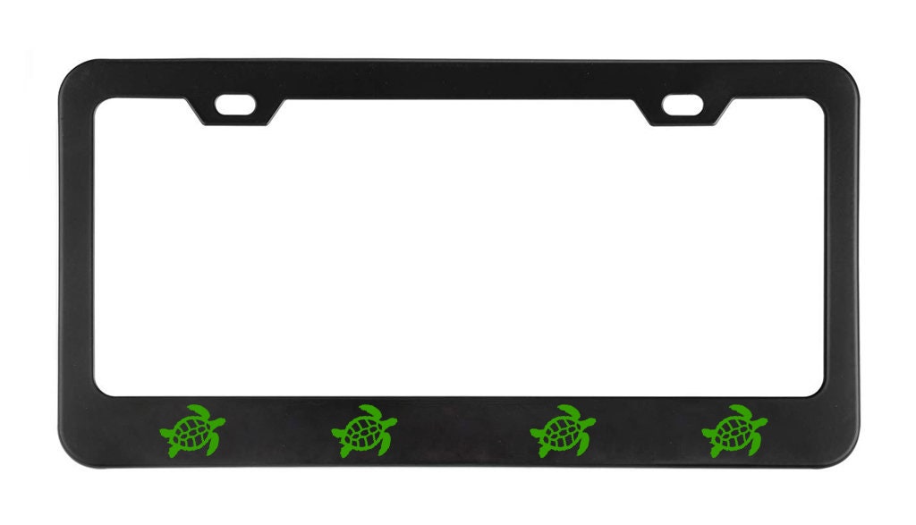 GREEN TURTLES License Plates & Frames 4 BOTTOM Sea Turtle Etsy