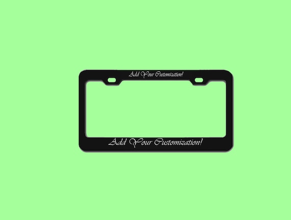 Create A Custom License Plate Frame