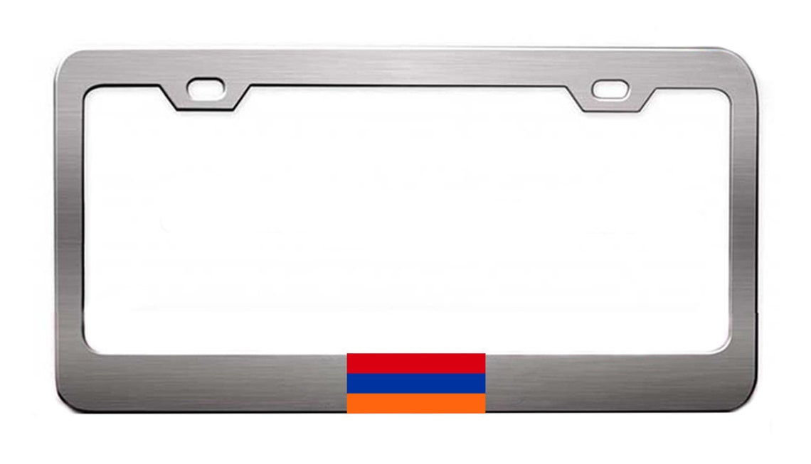 Armenia Flag License Plates & Frames Foreign Black Metal Frame Etsy