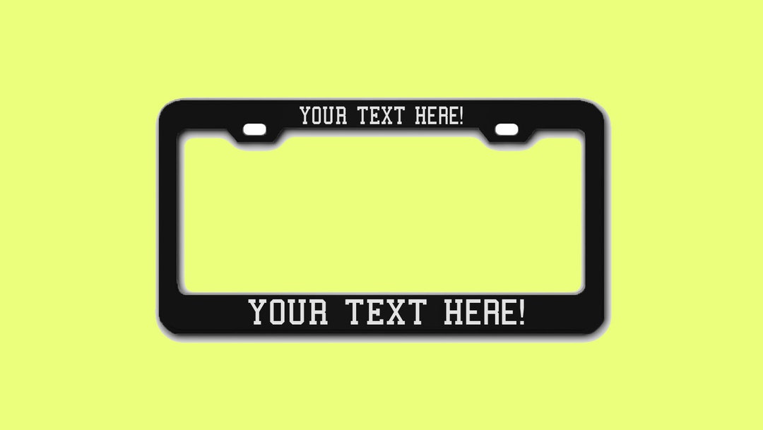 Usa-made Stainless Steel License Plate Frame - Personal Touch - Etsy