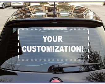 Custom Windshield Decals Word and Number Car Truck Window Custom Stickers Windshield Decal -Car Decal Company Name Decals Personalized Wall