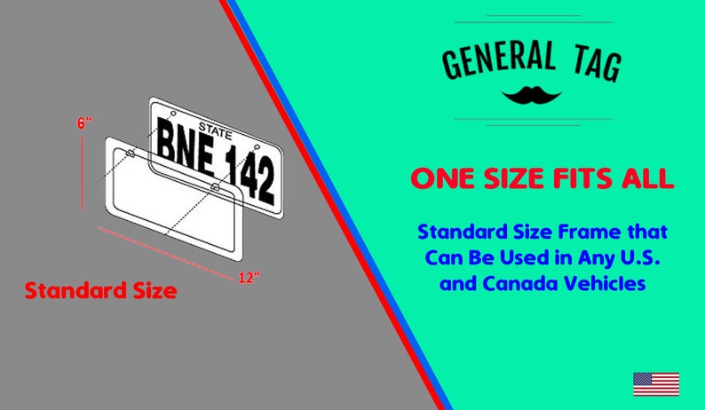 Automotive Car Truck SUV Customize Personalized License Plate Frame Metal Aluminum Heavy Duty Exterior Acessory