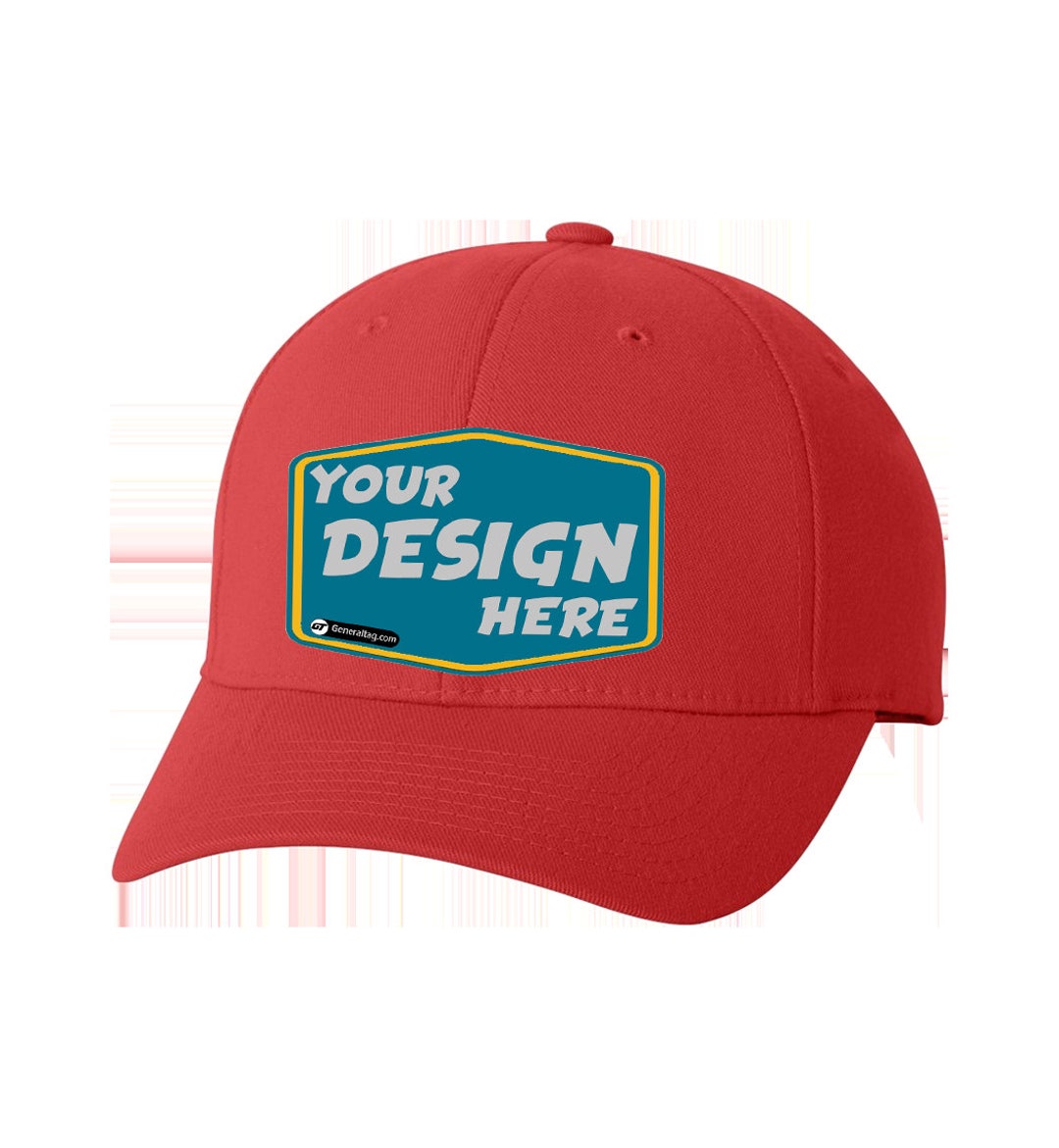 Personalized Custom Hats, FLEXFIT 6580 Soft Baseball Cap With