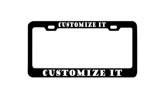 Frame With Image Custom Personalized License Plate Frame,customized Design Metal Car License Plate Frame With Text - UK Custom Metal License Plate Frames For Dealers - Foto 3