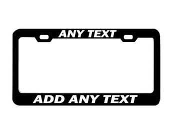 Laser Engraved Selection Stainless Steel TOP Quality License Plate Frame Customizable Personalized Custom Made Heavy Duty Auto Tag Cover