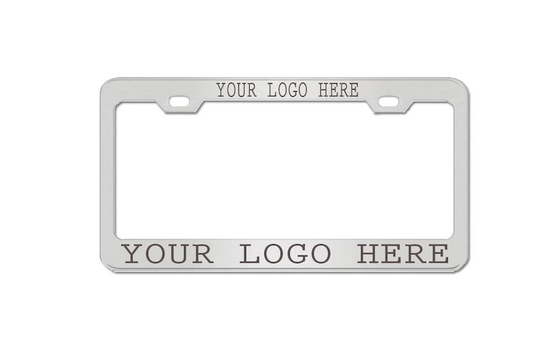 Advertise Your Logo Text Personalized License Plate Frame Customizable Personalized Custom Made Heavy Duty Auto Car Truck SUV Tag Cover