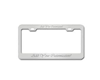 ENGRAVED METAL License Plate Frames - Value and Quality