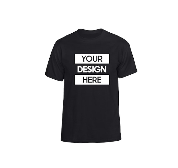 Custom Design T-shirt, Personalized Apparel, Solid Color Print