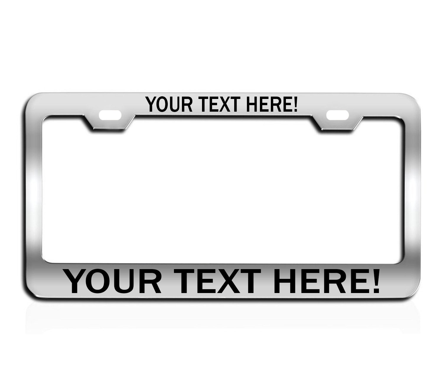 Humor Funny Auto Car License Plate Cover Aluminum Metal License Tag Frame Personalized Frames Black License Plate Frame for Women/Men