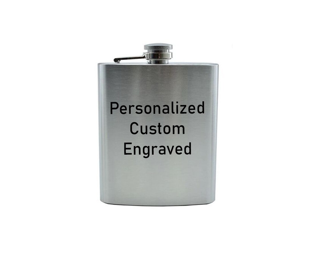 Custom Personalized Engraved Flask Custom Stainless Steel Hip Flask