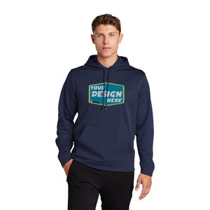 Pullover Adult Pullovers SPORT-TEK Custom Men's Sport-Wick Fleece Hooded Pullover Custom Graphic Pullovers Teacher Gifts Graduation Gift