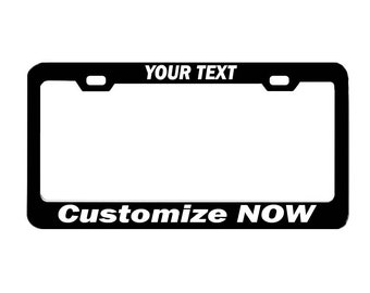 Customizable Stainless Steel License Plate Frame