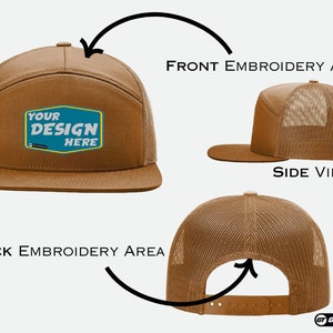 Richardson Custom Seven-panel Trucker Cap - 168 - Personalized Design ...
