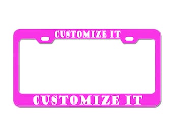 Customizable License Plate Frame - Stainless Steel Auto Accessory