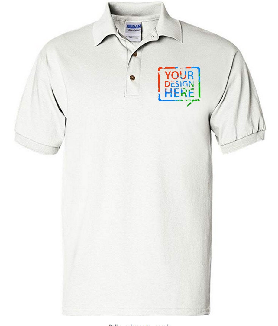 Logo Polo Embroidered 100% Cotton Comfortable Text Logo Made In Usa Q…