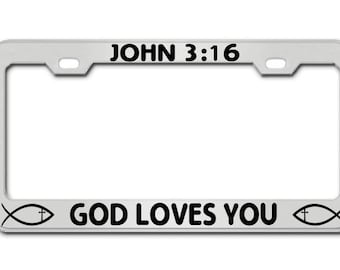 John 3:16 License Plate - Etsy